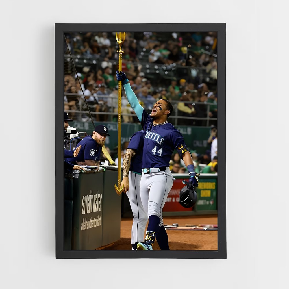 Poster Julio Rodriguez – affiche Baseball (vue 2)